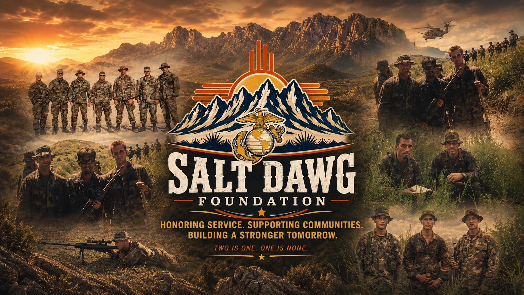 Salt Dawg Foundation banner honoring service and community